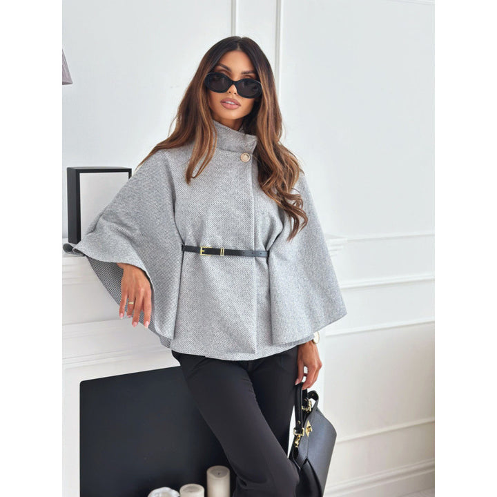 Damen Elegante Umhängeweste mit Taillengürtel Drune