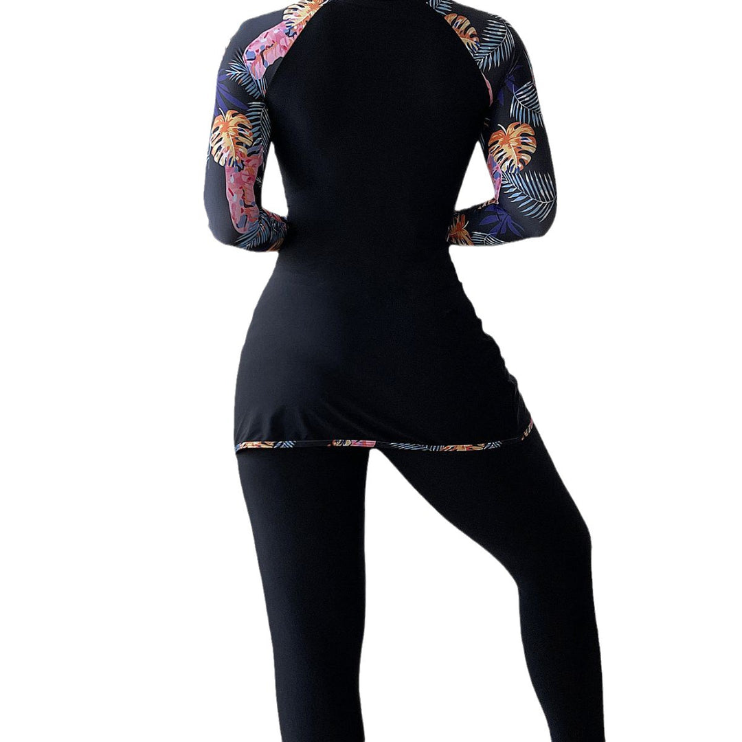 Damen Sportlicher Schwimmanzug mit UV-Schutz und femininem Wickeldesign Drune