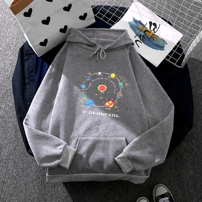 Damen Hoodie mit einzigartigem Weltraummotiv Drune