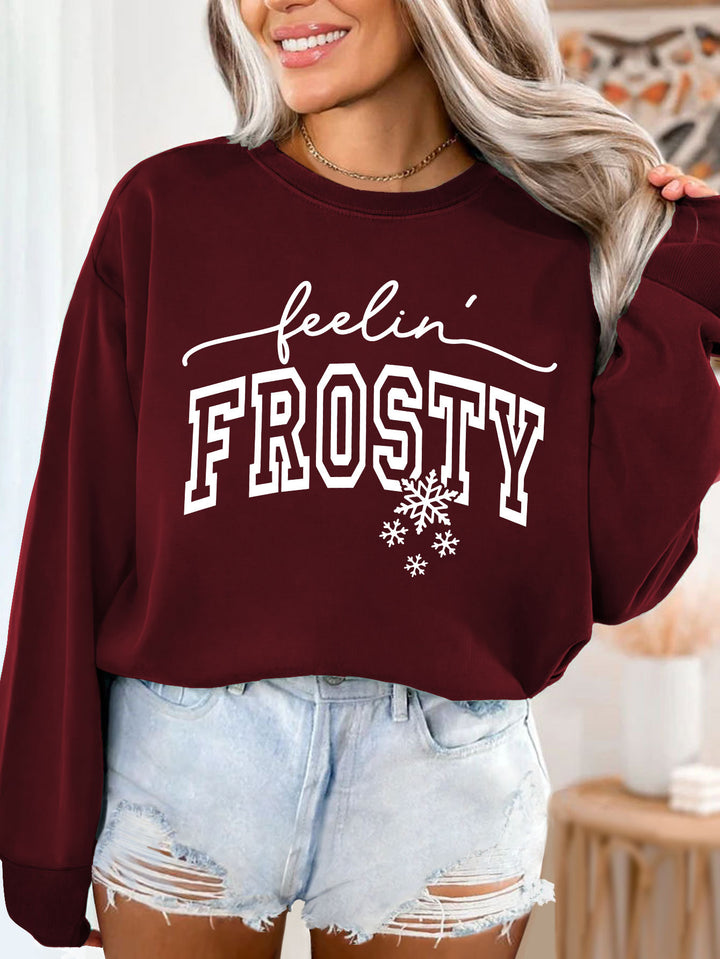 Damen Sweatshirt mit grafischem Aufdruck Drune
