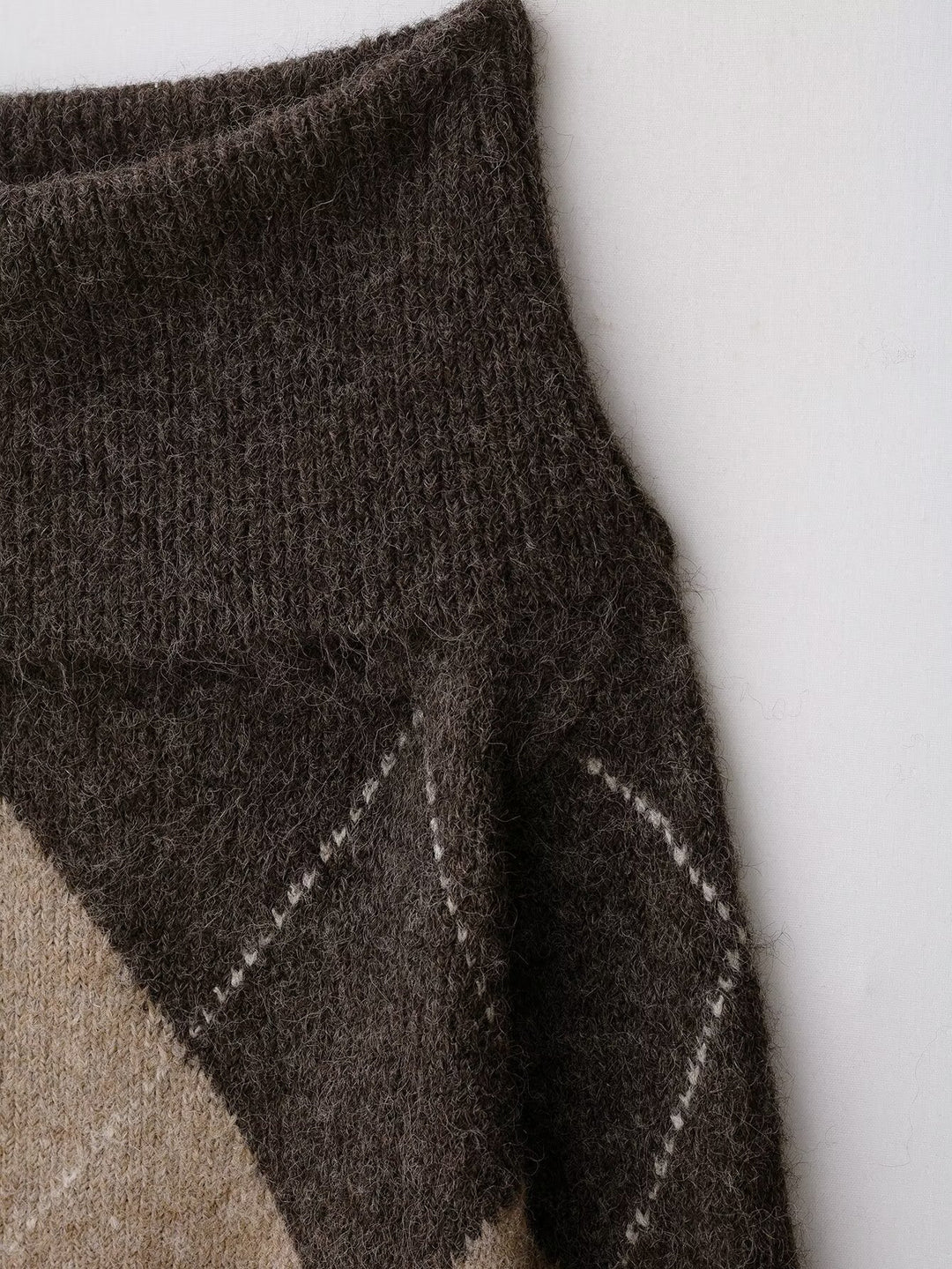 Damen Kuscheliger Pullover mit modernem Rautenmuster Drune