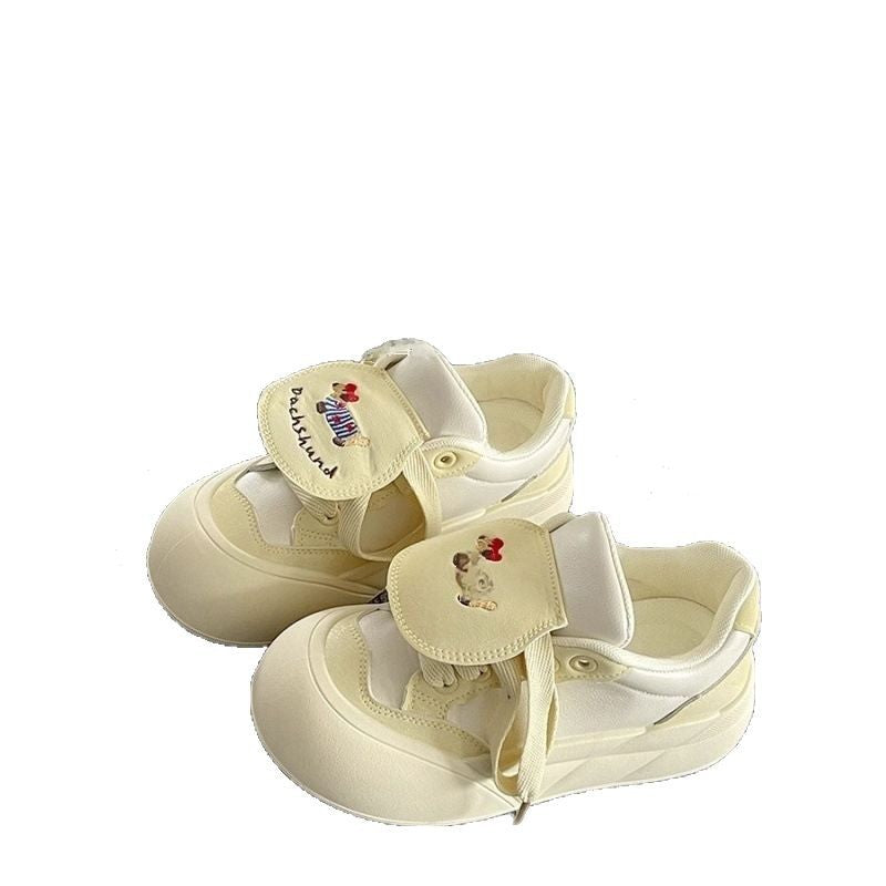 Damen Verspielte Sneakers mit tierischen Applikationen und komfortablem Klettverschluss Drune