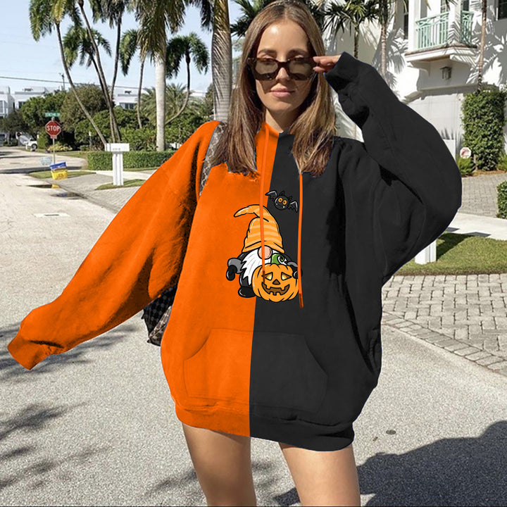 Damen Kapuzenpullover mit Halloween-Motiv Drune