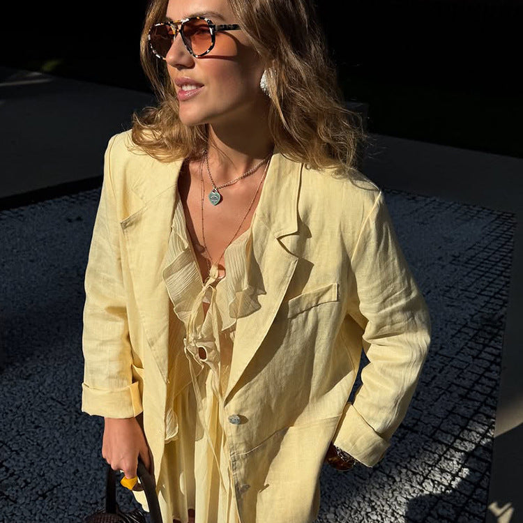 Damen Blazer mit lässigem Schnitt Drune