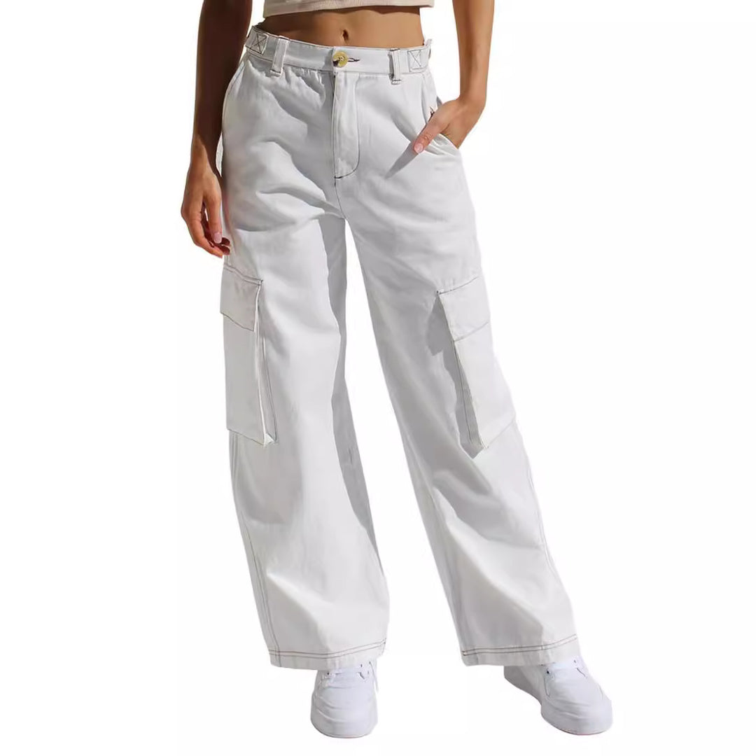 Damen Cargo-Hose mit praktischen Seitentaschen und lässigem Schnitt Drune