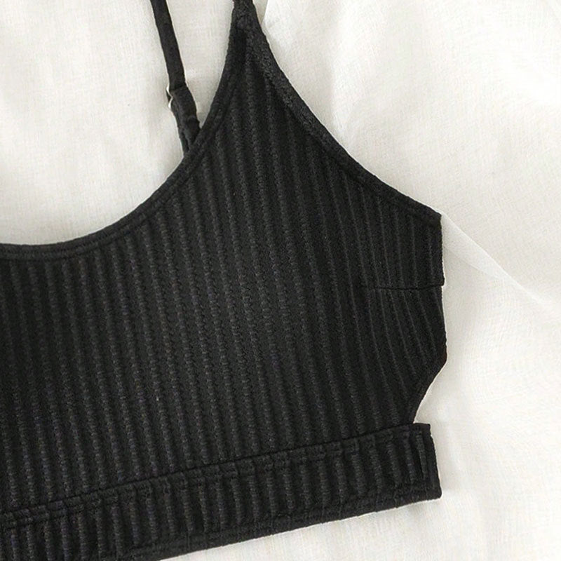 Damen Triangel-Bikini mit breiten Trägern und elegantem Rippendesign Drune