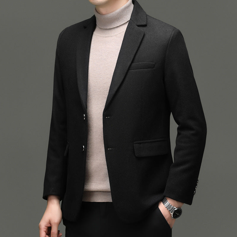 Herren moderner Business-Blazer mit feiner Wollmischung und praktischen Taschen Drune