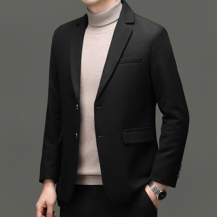 Herren moderner Business-Blazer mit feiner Wollmischung und praktischen Taschen Drune