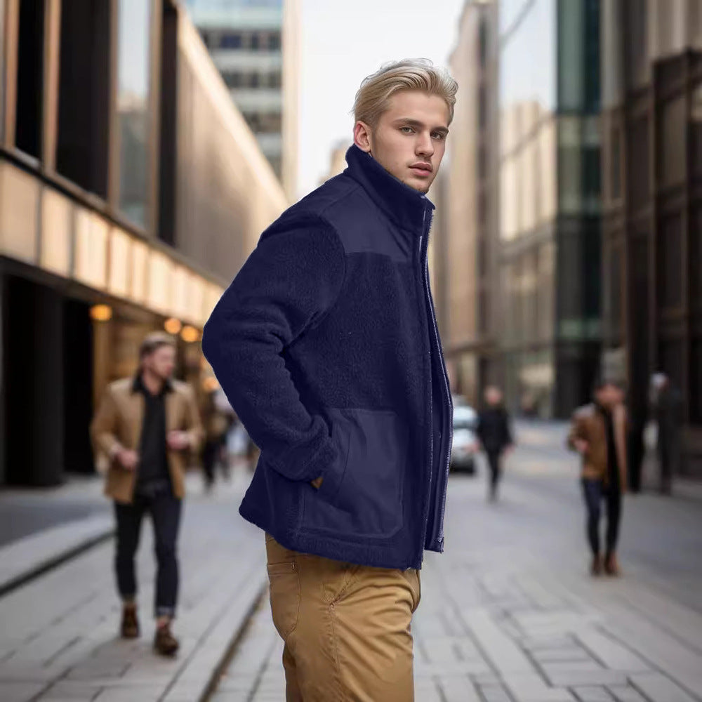 Herren Fleecejacke mit hochwertigem Innenfutter und praktischen Reißverschlusstaschen Drune