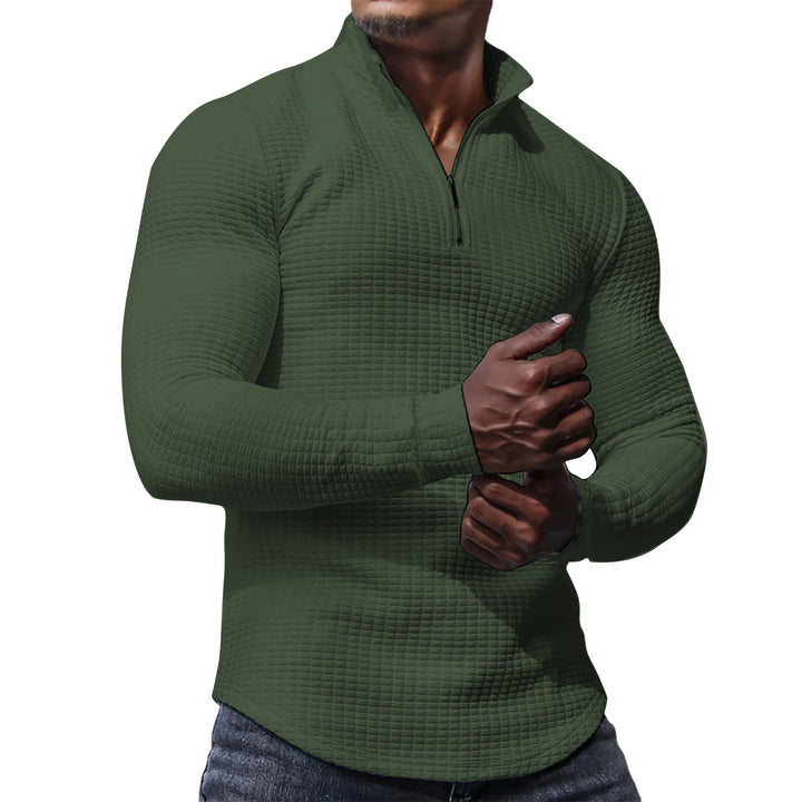 Herren Sportliches Langarmshirt mit strukturierter Oberfläche Drune