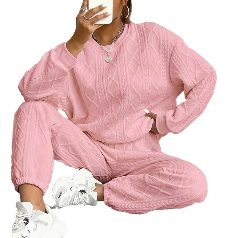 Damen Strickset mit Kabelmuster Drune