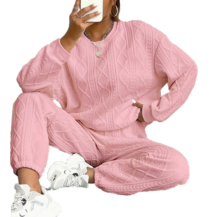 Damen Strickset mit Kabelmuster Drune
