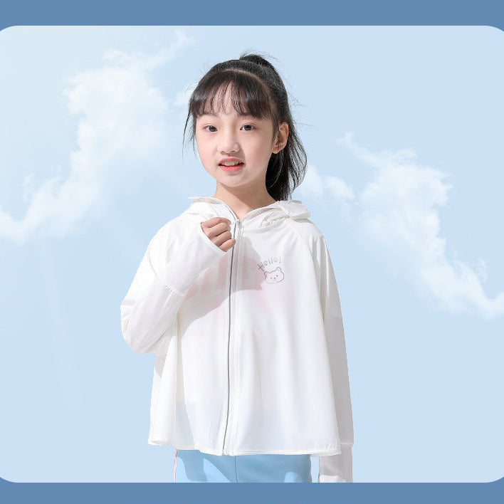 Jungen funktionale UV-Schutzjacke mit Kapuze Drune