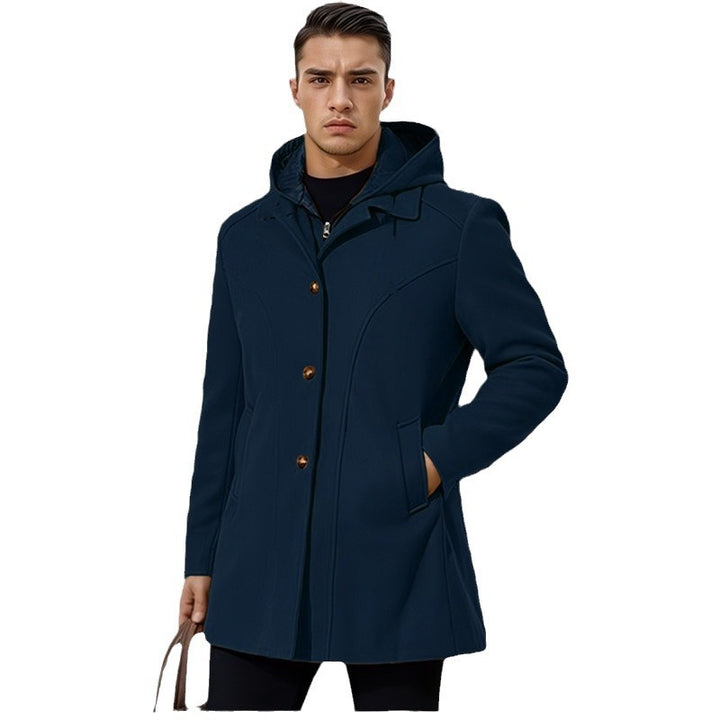 Herren modischer Parka mit praktischer Kapuze Drune