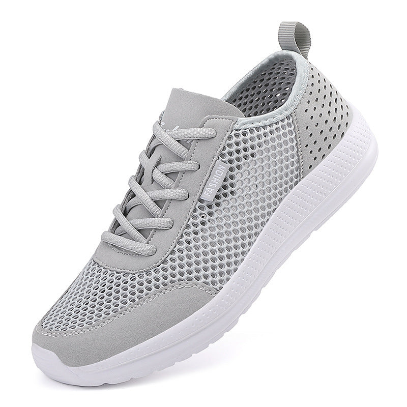 Unisex nan leichter Komfort-Walking-Schuh mit luftigem Wabenmesh, ergonomischer Dämpfungssohle und Zuglasche Drune