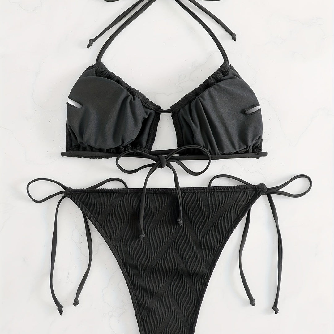 Damen Triangel-Bikini mit raffiniertem Rüschendesign Drune