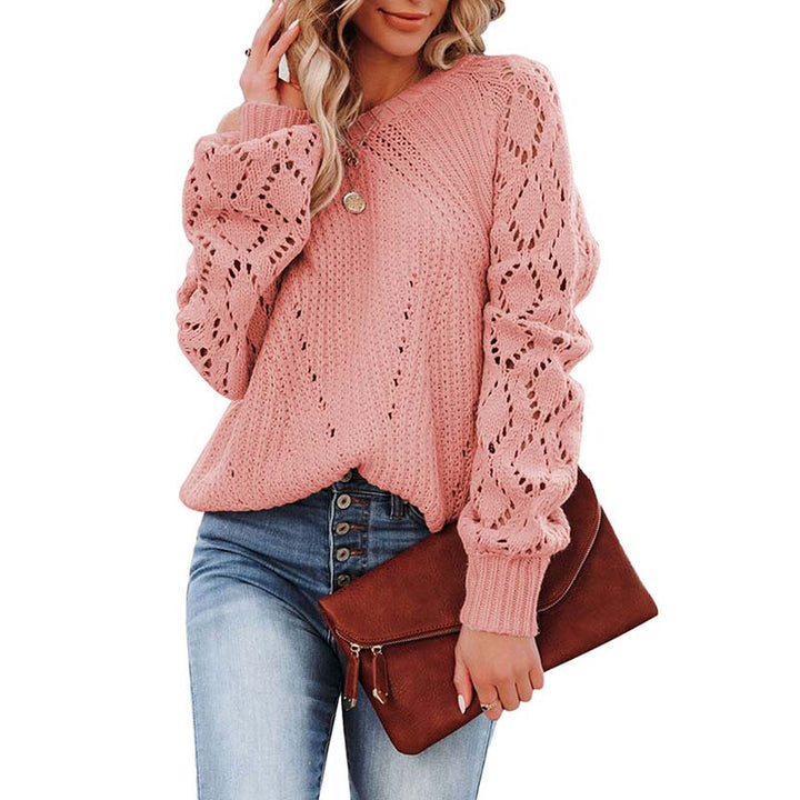 Drune | Weiche Strickjacke mit Lochmuster Acryl Komfortabel und Elegant