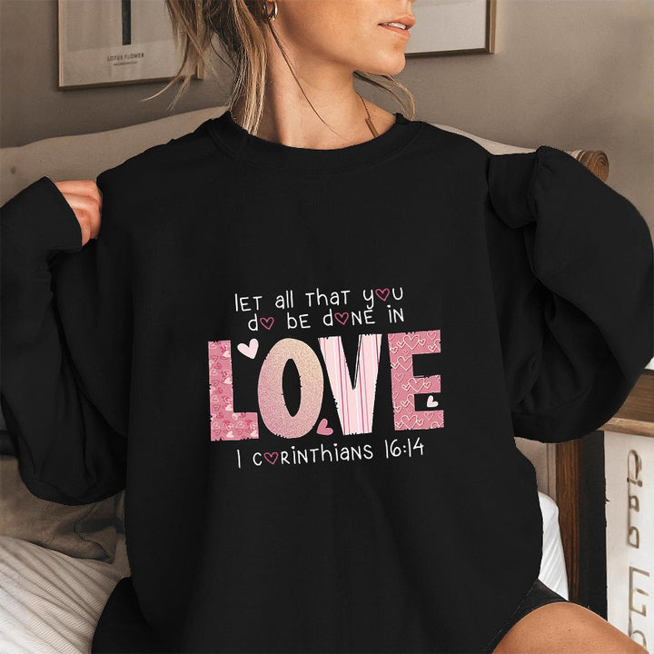 Damen Sweatshirt mit inspirierendem Druck und bequemer Passform Drune