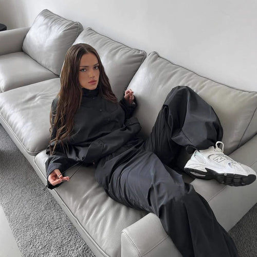 Damen modische und leichte Windjacke mit Kapuze Drune