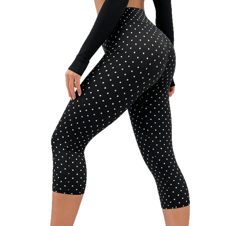 Damen Sportliche 3/4-Leggings mit Y-förmigen Nähten und Anti-Cellulite-Effekt Drune