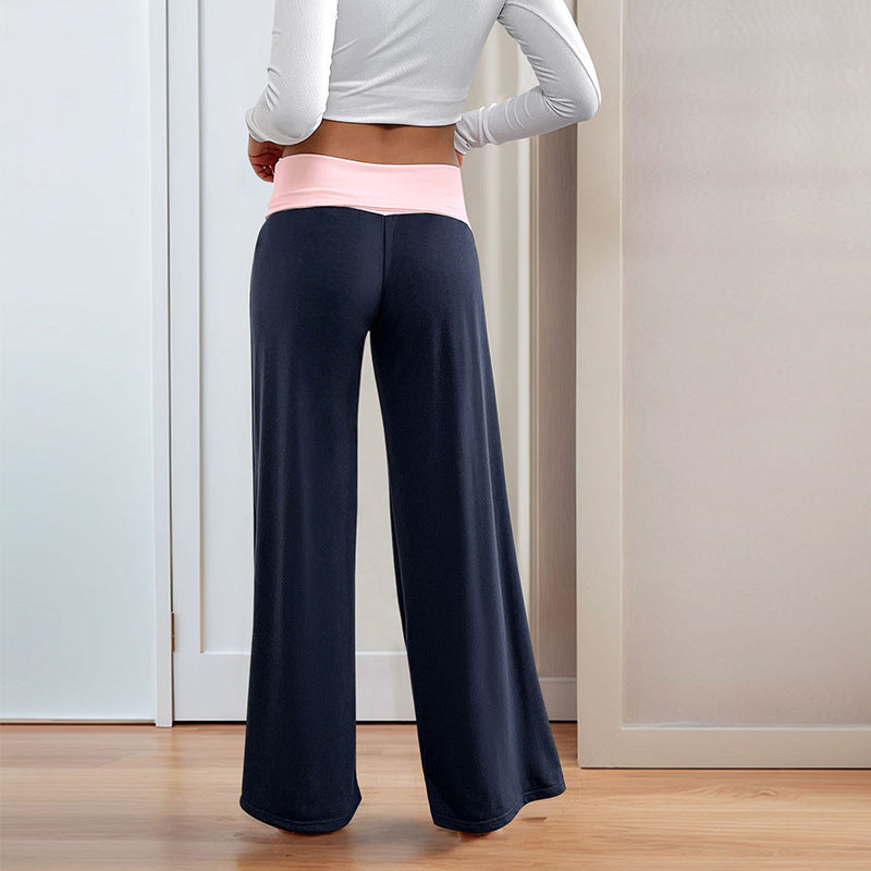 Damen Sportliche Freizeithose mit weitem Bein Drune