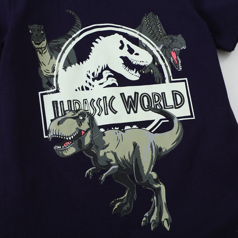 Jungen T-Shirt mit leuchtendem Dinosaurier-Motiv Drune