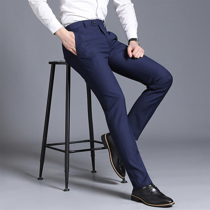 Herren elegante Slim-Fit Anzughose Drune