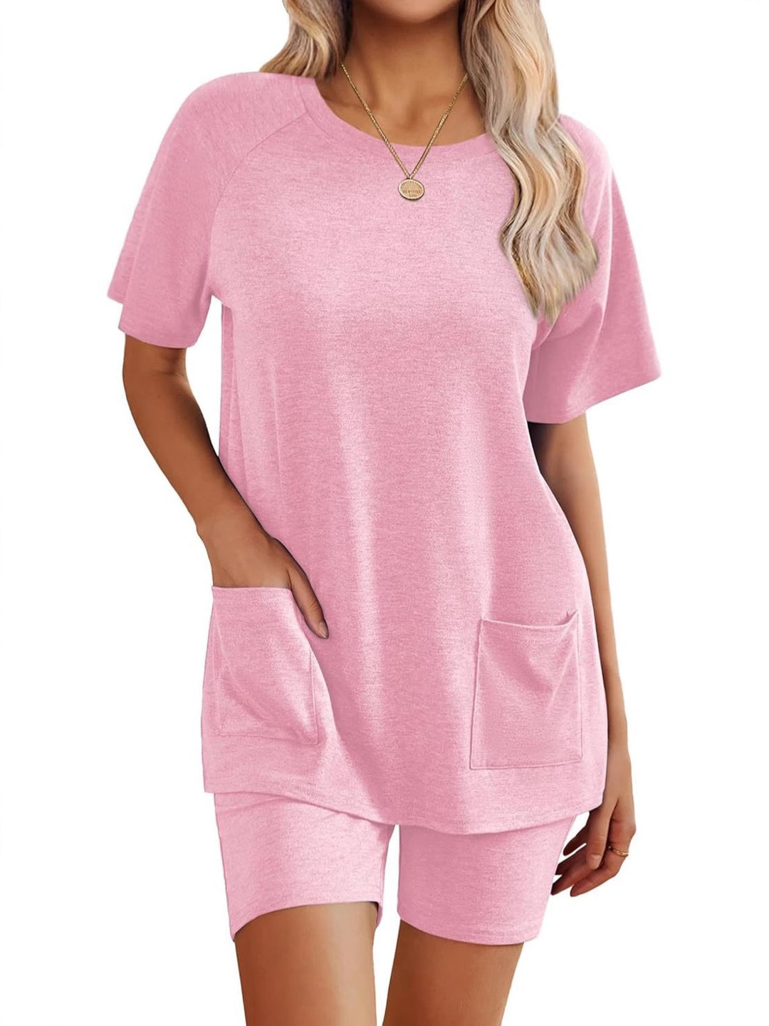 Damen Loungewear-Set mit angenehm weitem Schnitt und praktischen Taschen Drune
