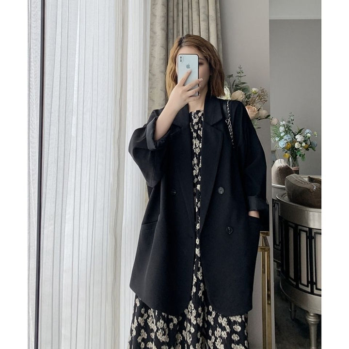 Damen elegante oversized Jacke Drune