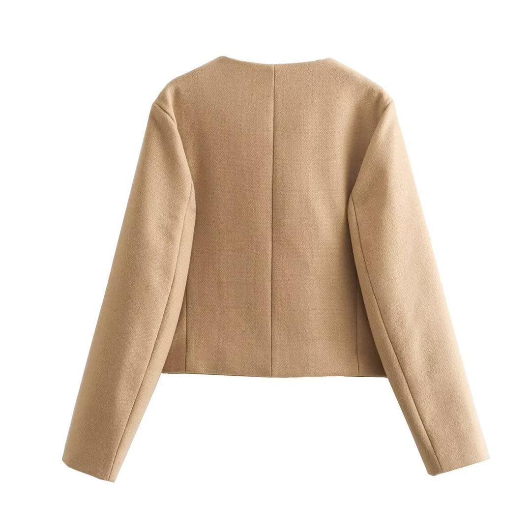 Damen Übergangsjacke mit klassischen Knopfdetails und praktischen Pattentaschen Drune