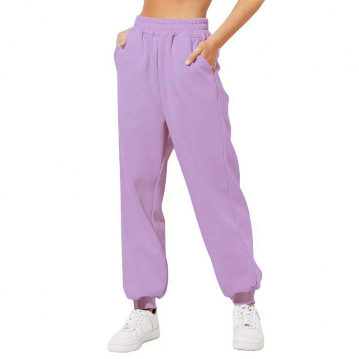 Damen Jogginghose mit elastischem Bund und seitlichen Eingrifftaschen Drune