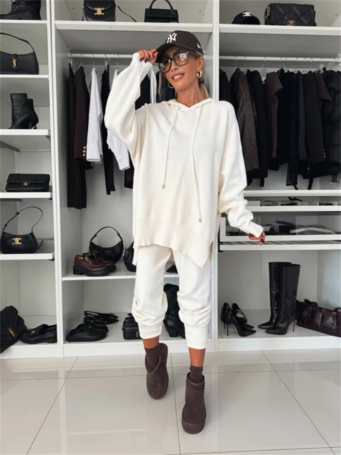 Damen Bequemes Hoodie und Jogginghose Set Drune