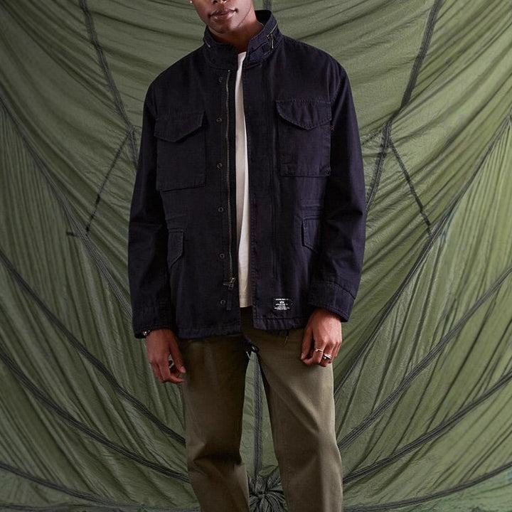 Herren funktionale Freizeitjacke mit großem Taschenangebot und modernem Kragen Drune