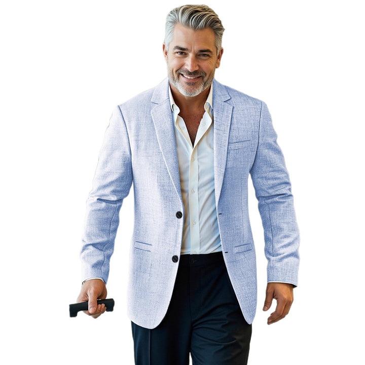 Herren eleganter, strukturierter Blazer mit modernem Schnitt Drune