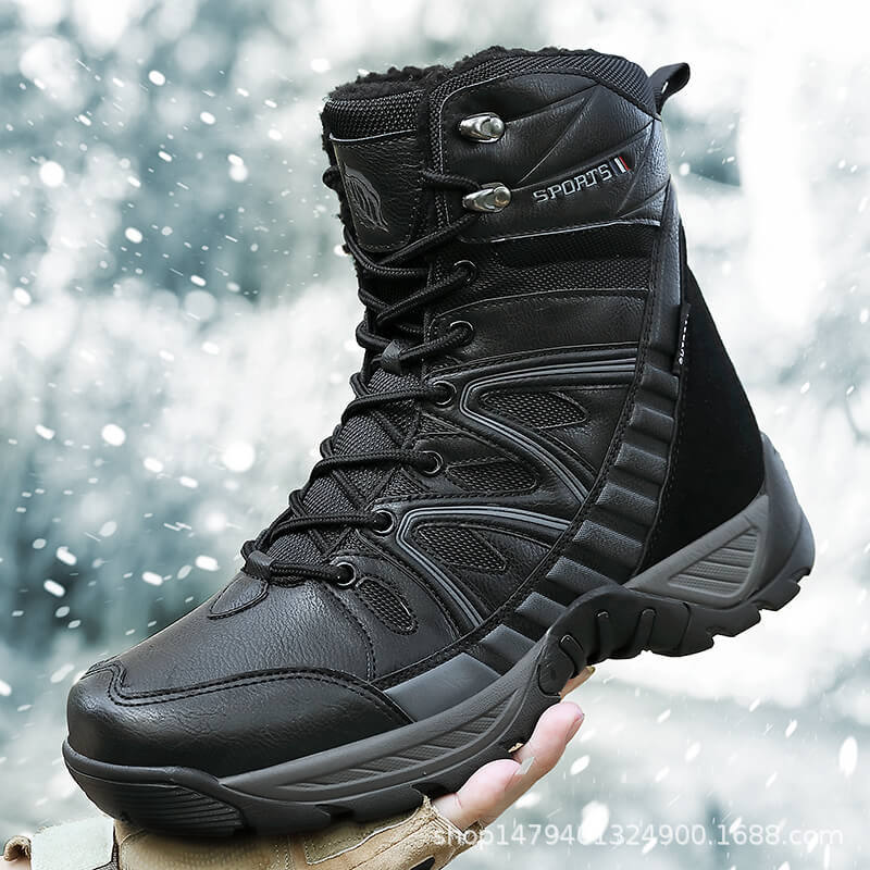 Damen Wasserdichte Winter-Trekkingstiefel mit isolierendem Futter und rutschfester Sohle Drune