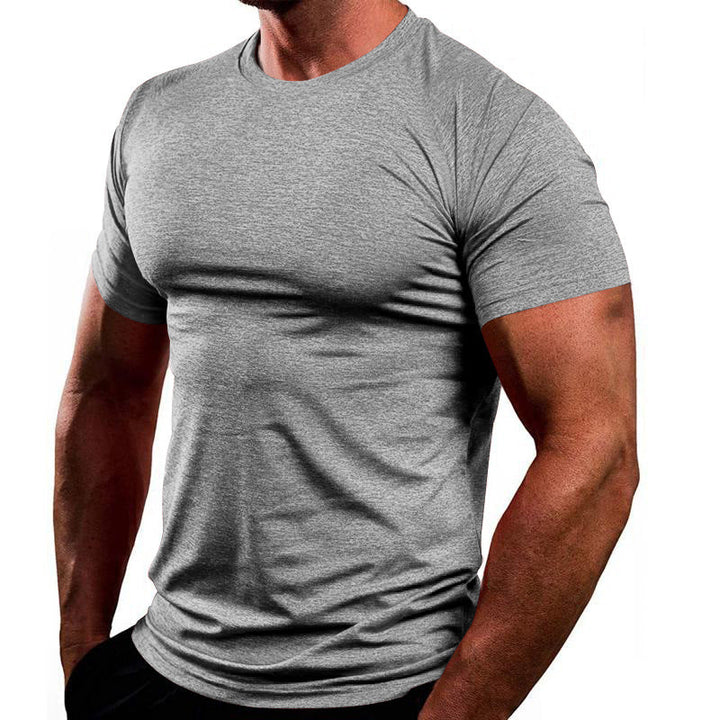 Herren Atmungsaktives Fitness-T-Shirt aus leichtem Stoff mit körperbetontem Schnitt Drune