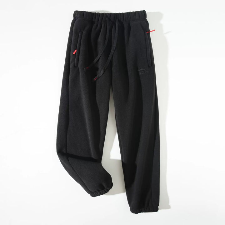 Damen Fließende Fleece-Hose mit verstellbarem Bund Drune