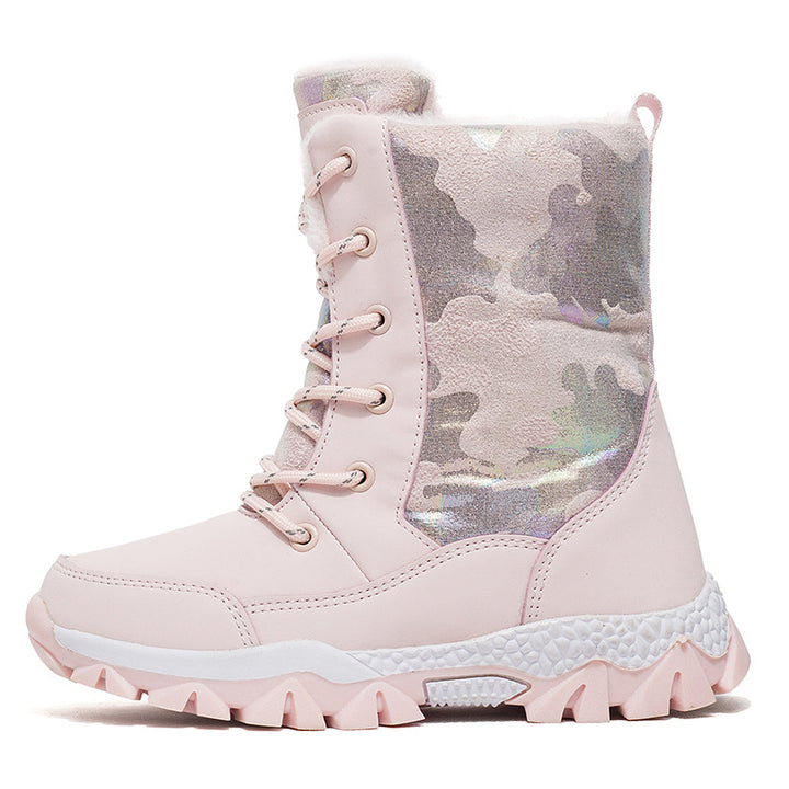 Damen Gefütterte Winterboots mit rutschfester Sohle und modischem Design Drune