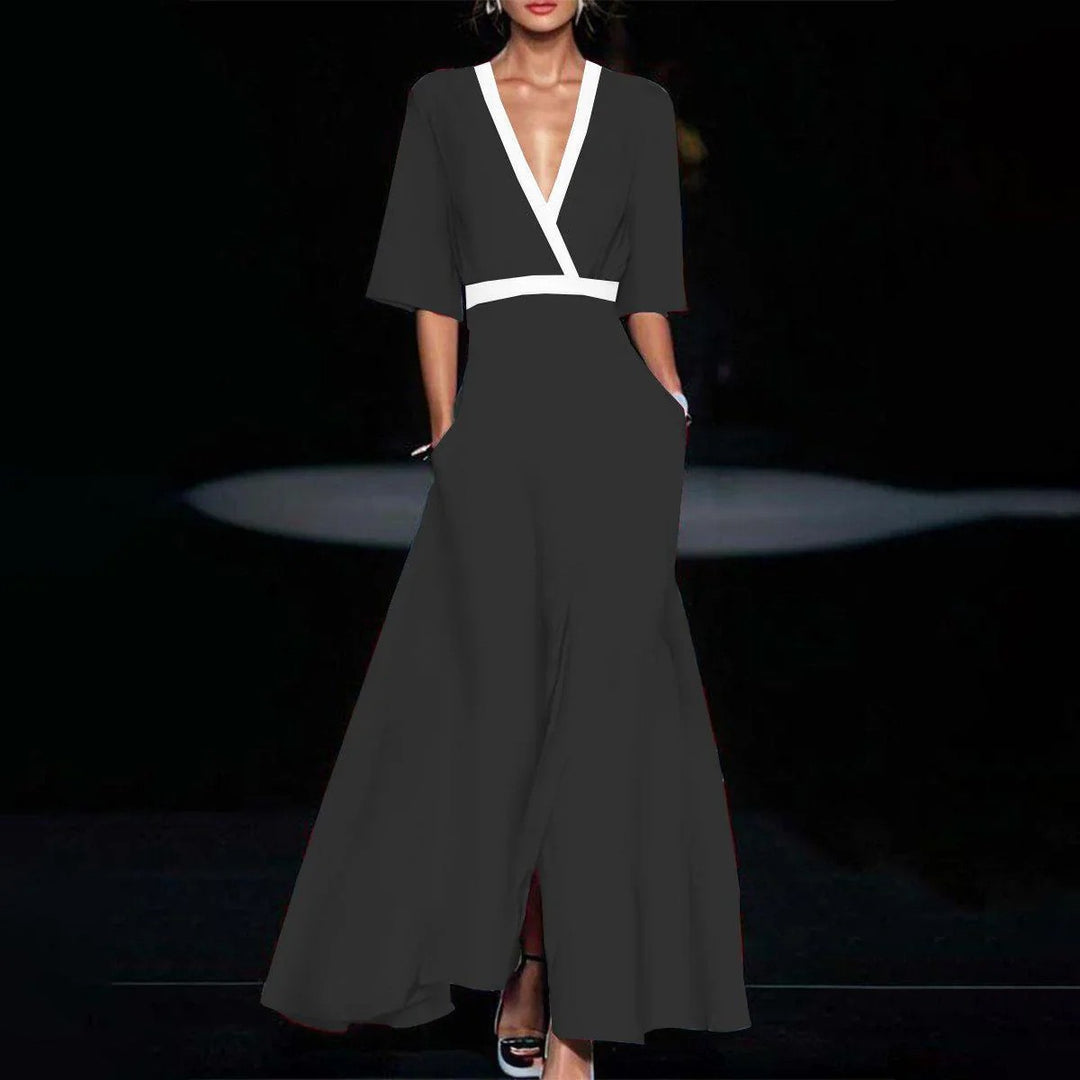 Damen Maxikleid mit modernen, bunten Musterungen Drune