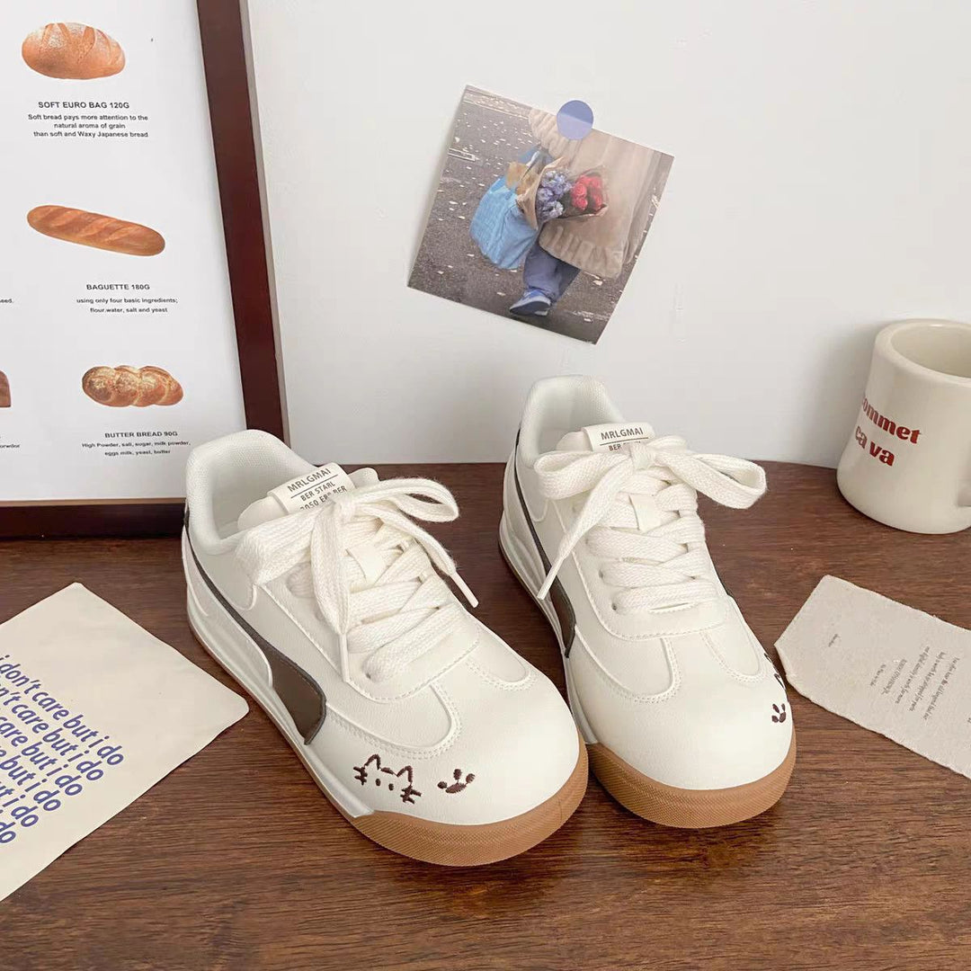 Damen Komfortable Freizeit-Sneaker mit verspielten Tiermotiven Drune