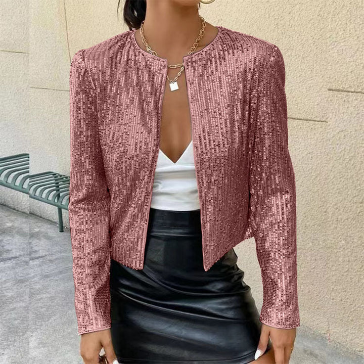 Damen Glitzernde Strickjacke Drune