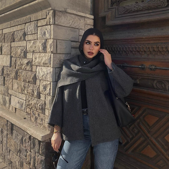 Damen elegante Oversized Jacke Drune