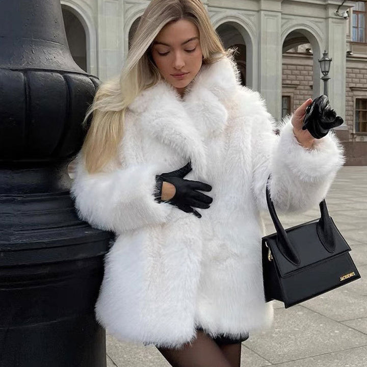 Damen Kunstfelljacke Drune