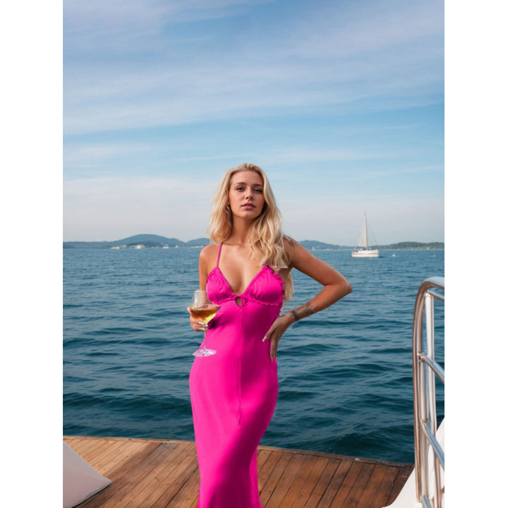 Damen Elegantes Strandkleid mit raffinierten Details Drune