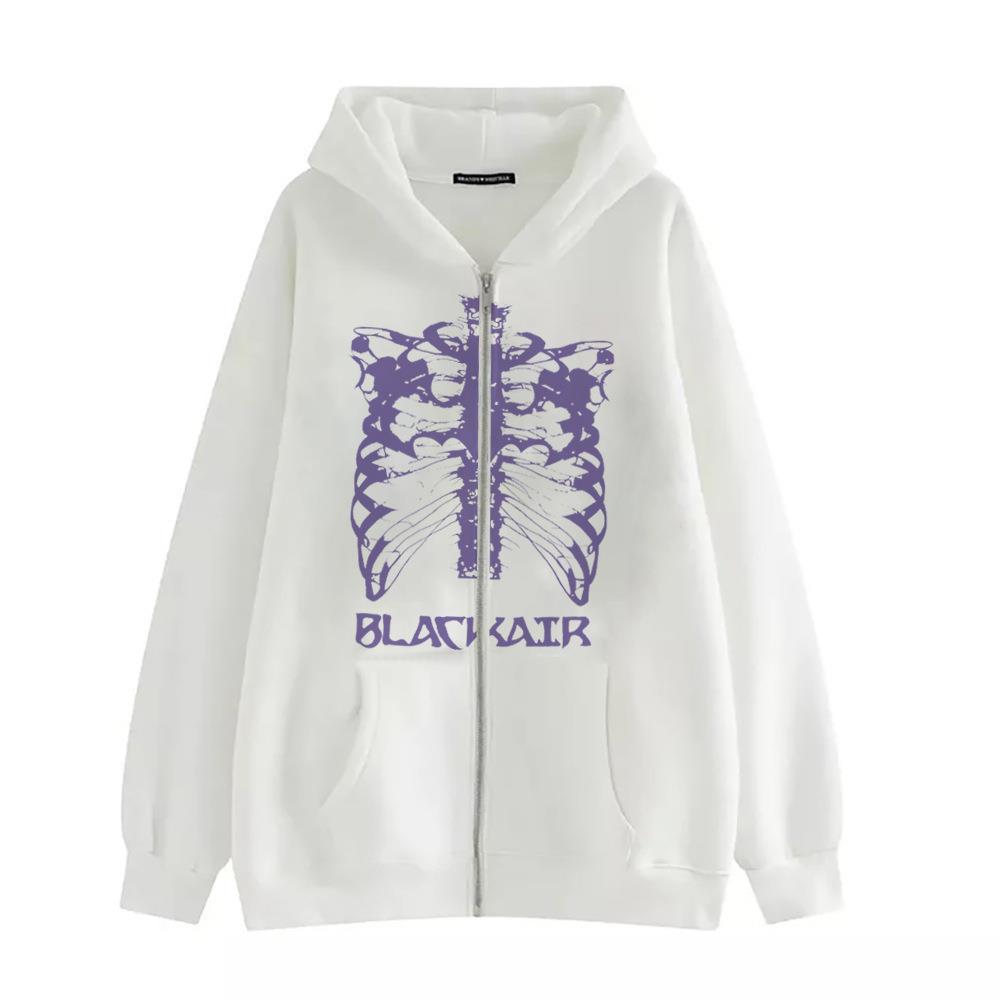Damen Kapuzenjacke mit innovativem Skelett-Design Drune