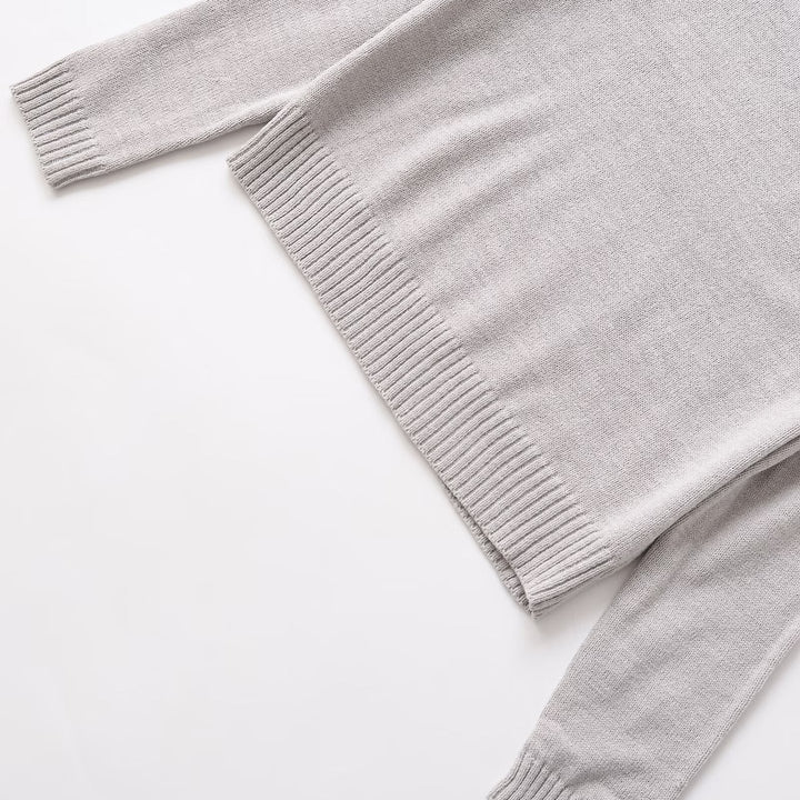 Damen Gemütlicher Feinstrickpullover mit Rundhalsausschnitt und zeitlosen Details Drune