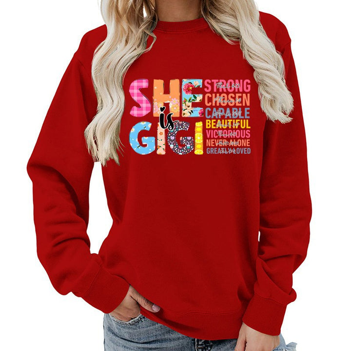 Damen Sweatshirt mit inspirierendem Text-Design Drune