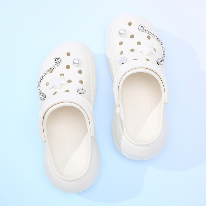 Femme Dekorative Freizeit Clogs Drune
