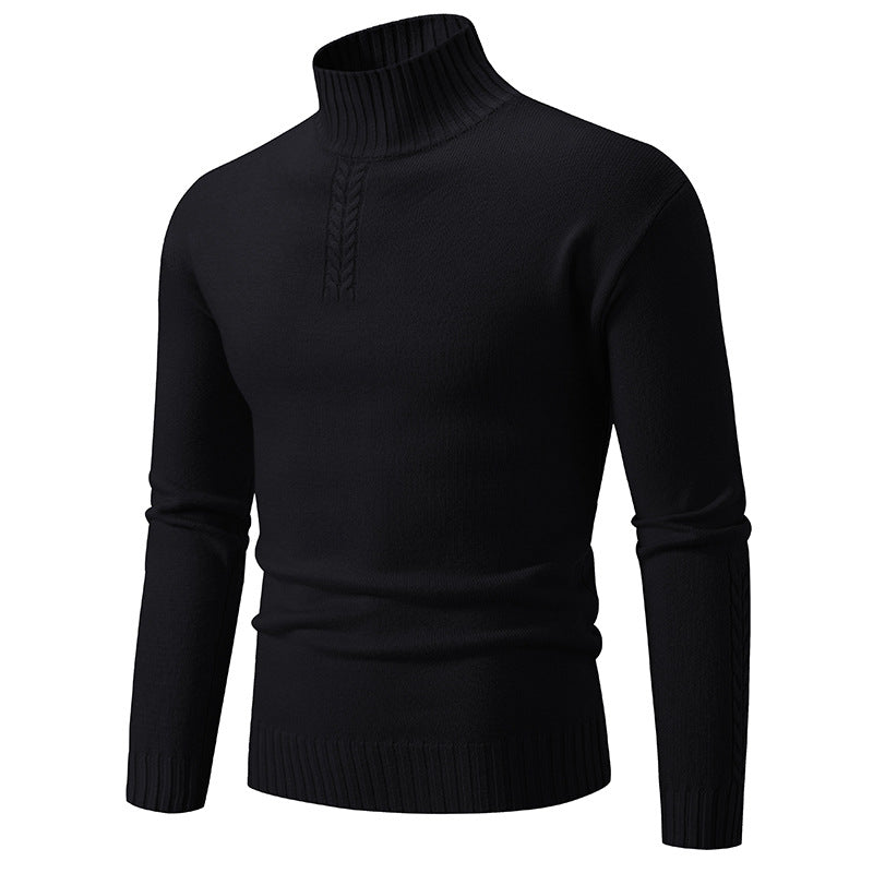 Herren Rollkragenpullover aus grobem Strick Drune