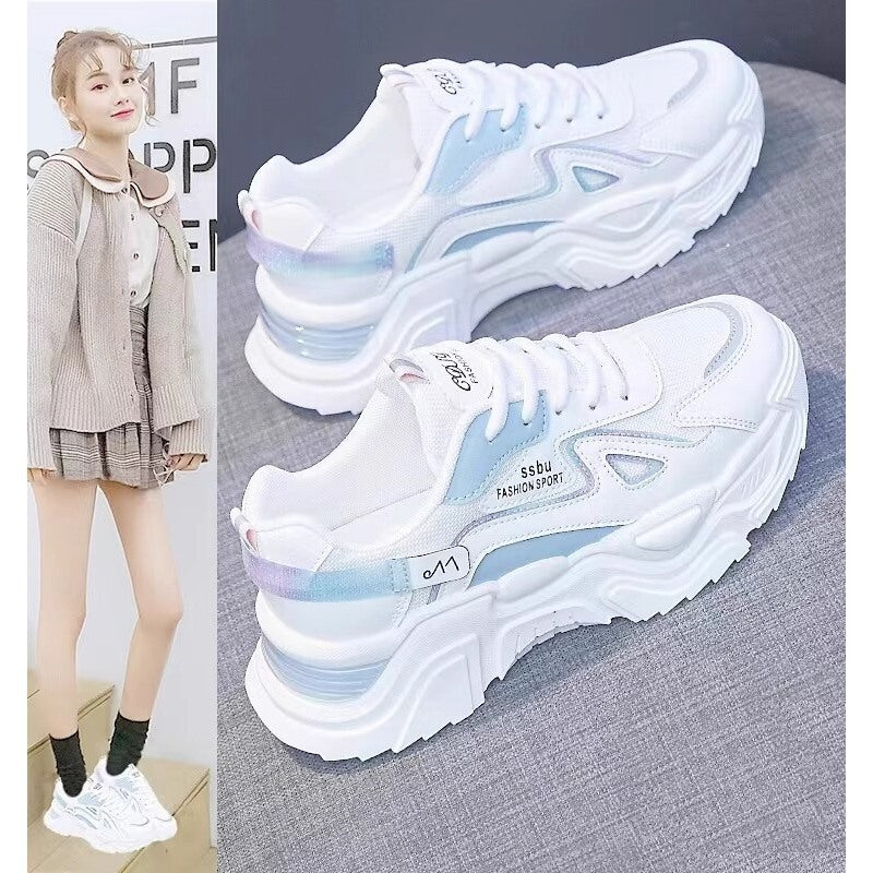 Damen Chunky Sneakers mit glänzenden Akzenten und auffälligem Design Drune